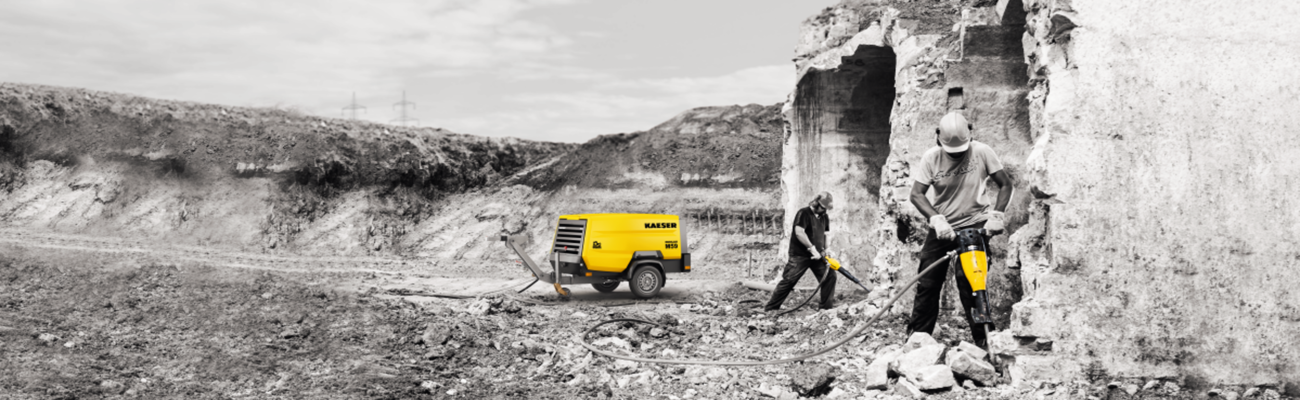 Mobilair M59PE portable compressor - 195 cfm | Kaeser Compressors